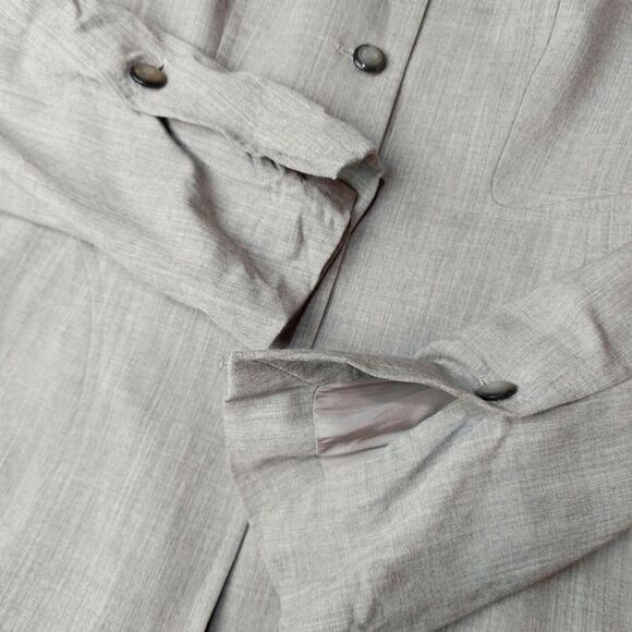 Escada Grey Fitted Blazer Size 36 Small - Picture 9 of 12
